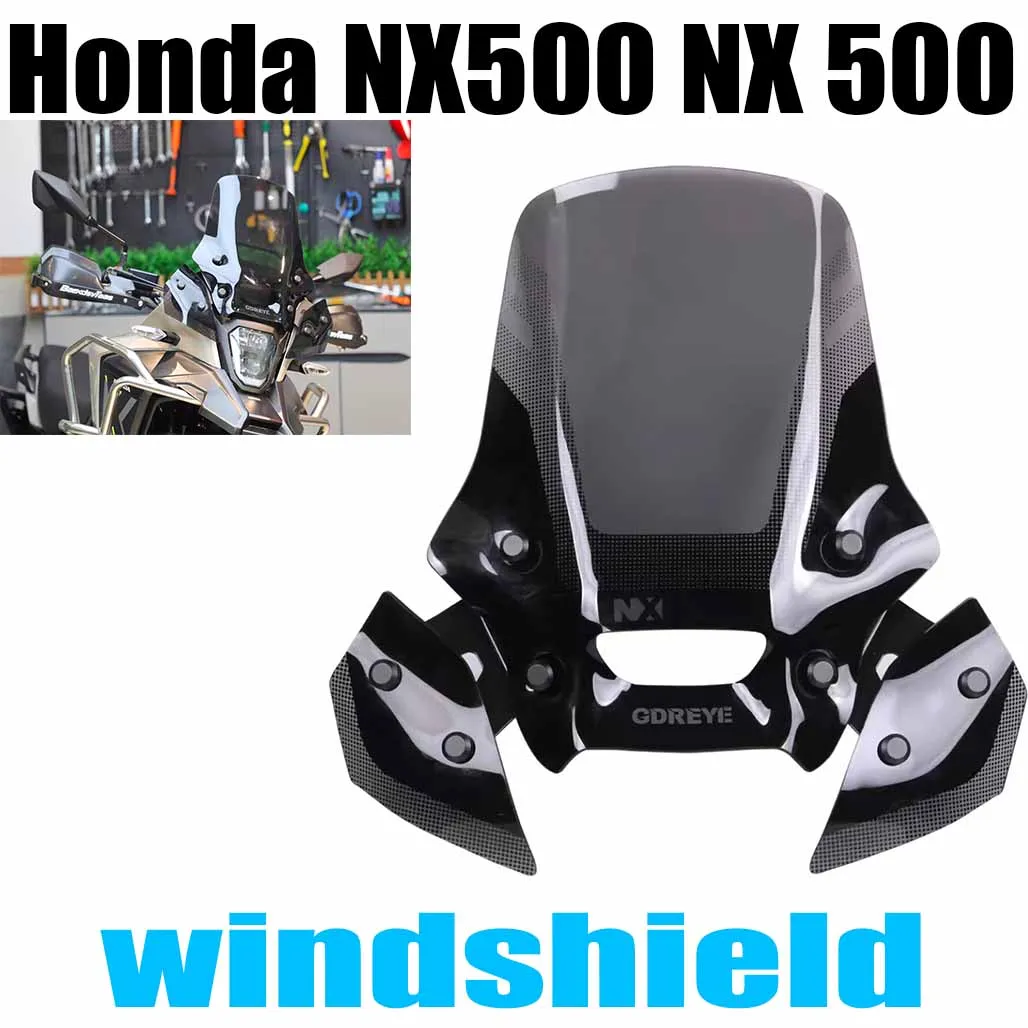 For Honda NX500 NX 500 Specially modified competitive front windshield breast protector and rain shield fittings for windshield.