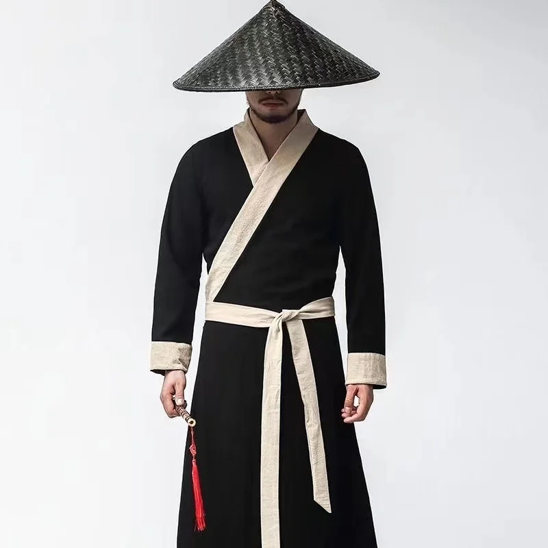 Disfraz de héroe chino antiguo para hombre y mujer, ropa tradicional de espadachín, vestido de Cosplay de Assassin de artes marciales Vintage, Hanfu