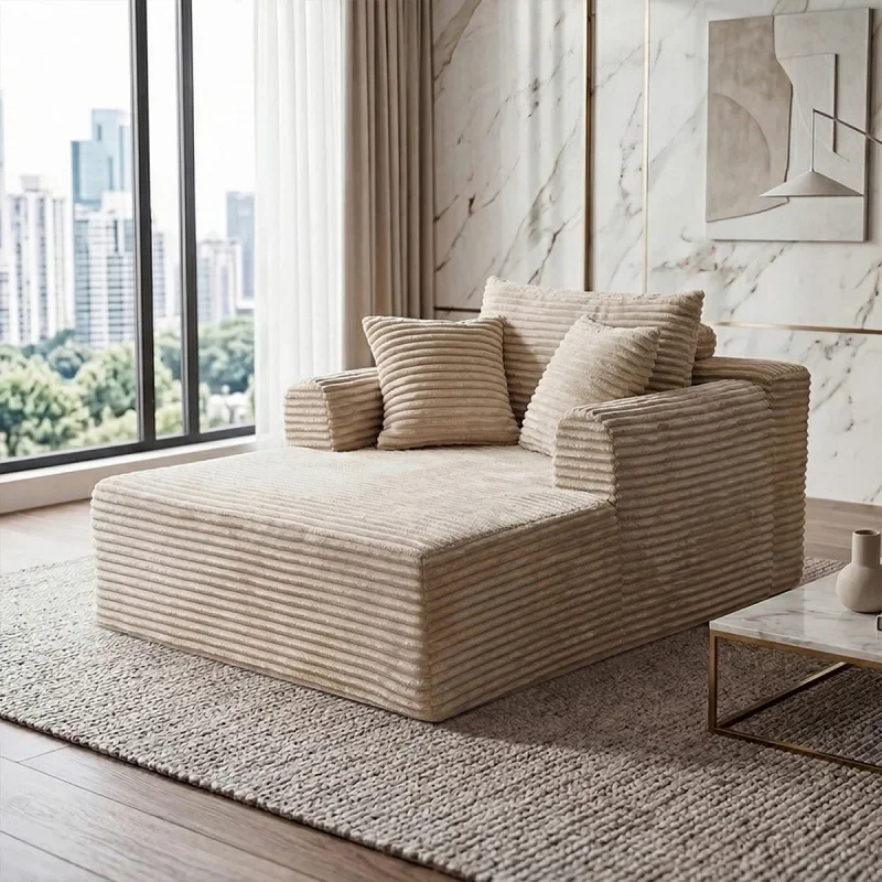 High density sponge corduroy compression sofa combination modern and simple