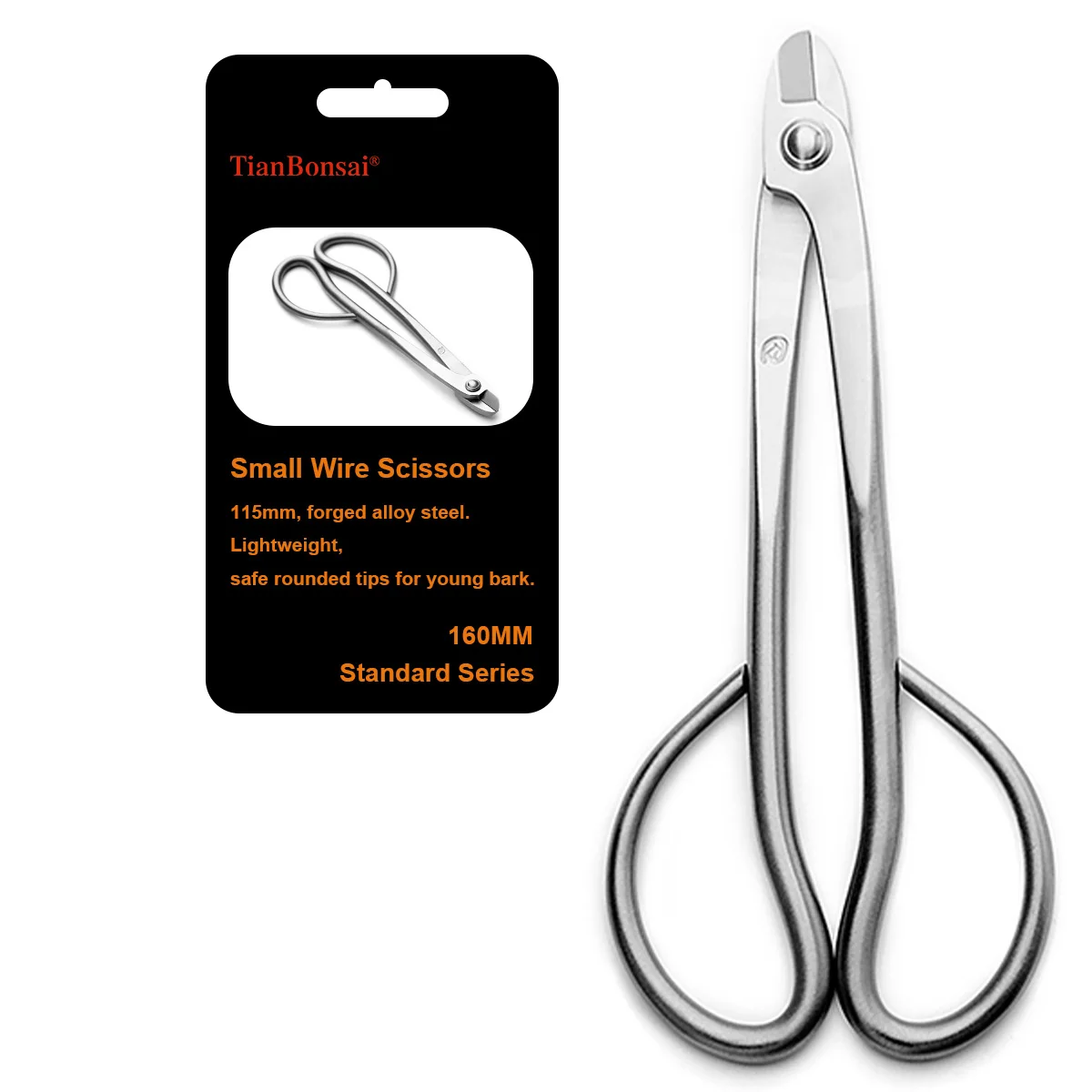 Standard Bonsai Tools 160 Mm Wire Scissors Integrally Forged with 3Cr13 Alloy Steel