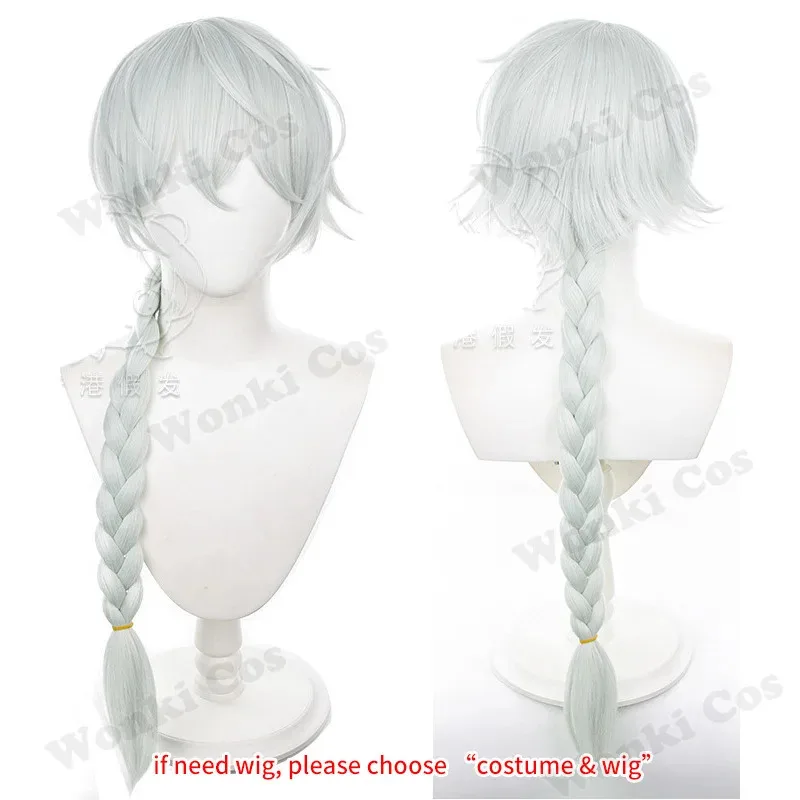 Temporada 4 bungo nikolai gogol cosplay traje peruca conjunto terno manto uniforme com chapéu trajes de festa de natal de halloween