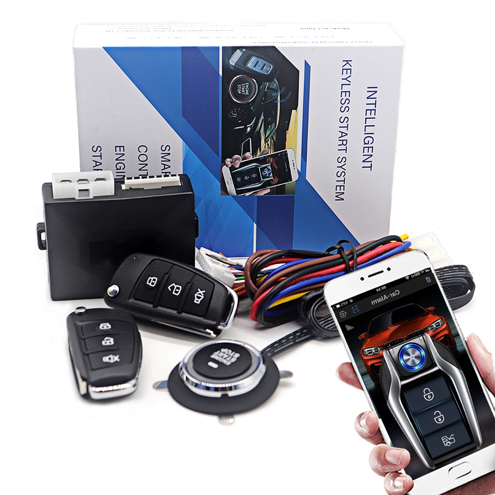 Smart App Remote Start Stop System สําหรับรถยนต์, ระบบสัญญาณกันขโมยรถยนต์แบบไร้กุญแจ, ระบบสตาร์ทเครื่องยนต์พร้อมระบบจุดระเบิดอัตโนมัติระยะไกล