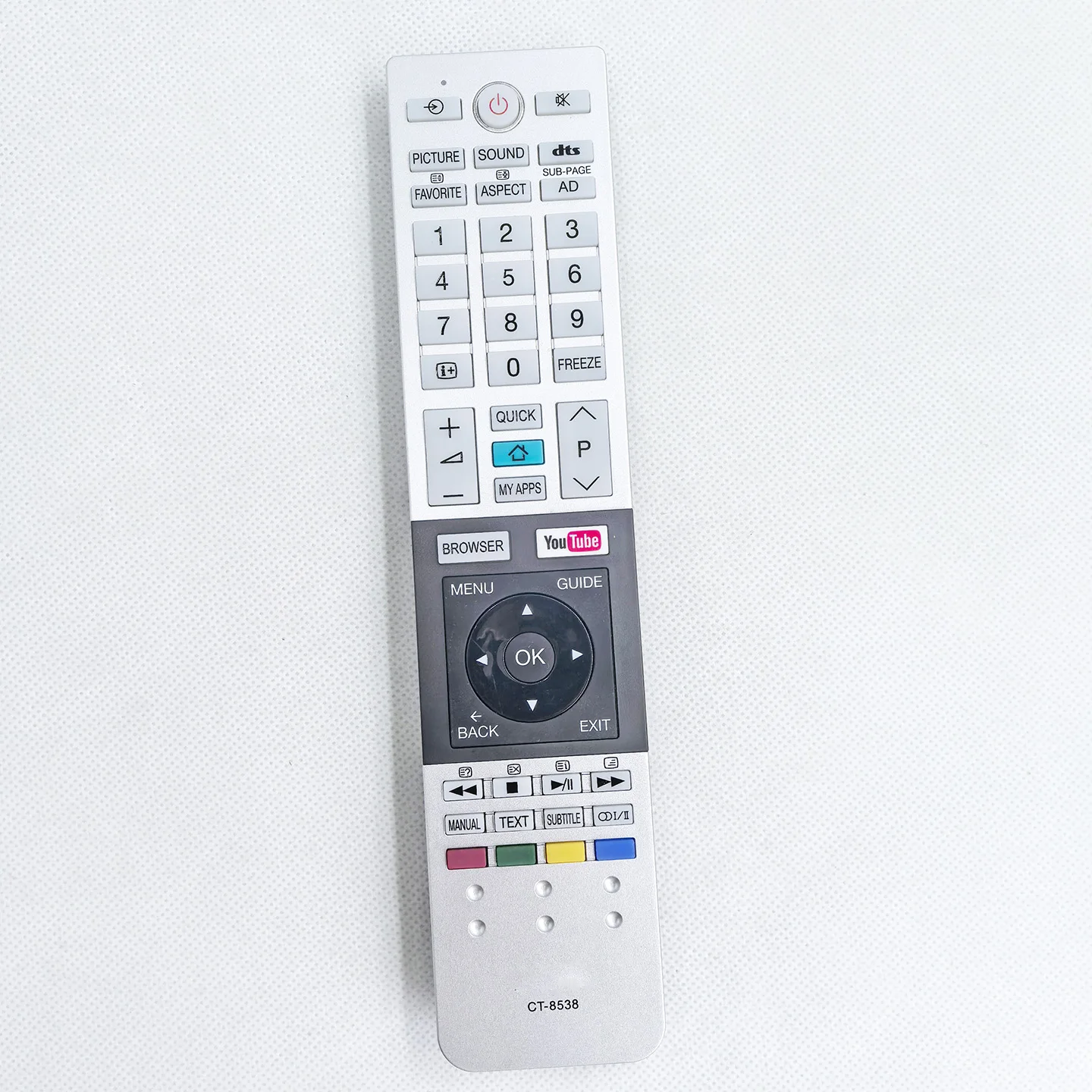 Remote Control CT-8538 For Toshiba LED TV Original