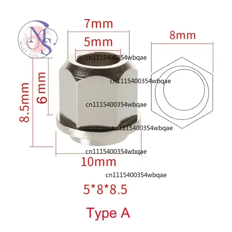 ZOCI-FOR-5/10pcs Openbuilds Eccentric Spacer 6/8mm V-Slot V-Wheel Eccentric Column Nut Bore 5MM 3D Printer Parts