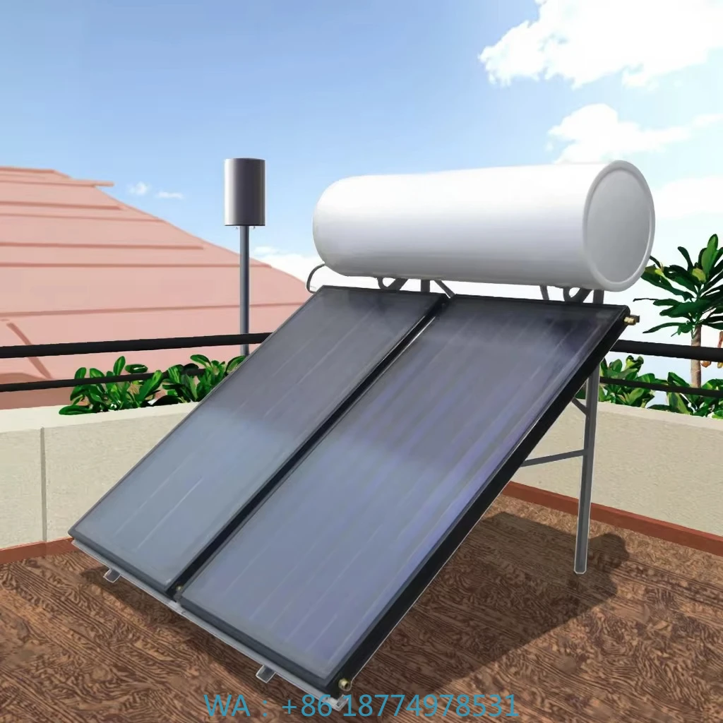 Heating Controller Solar Water Heater Enamel Tank 250L for Bathroom Factory Sale Various Solar Panel