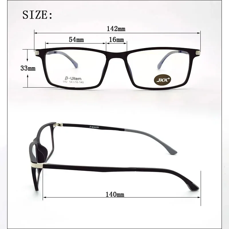 Ultra-light Glasses Magnet Clip Sunglasses Myopia Glasses Polarized Sunglasses Functional  Ultem Uv 400 Glasses jkk042
