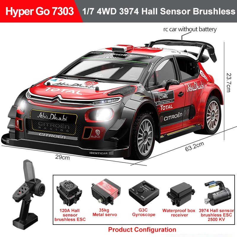 MJX Hyper Go 7303 7304 1/7 4WD RCカー プロ仕様 4x4 オフロード