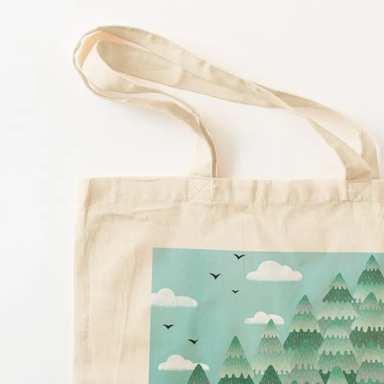 Tree Hugger (نسخة الربيع والصيف) حقيبة حمل أكياس الحلوى أكياس المتسوق للنساء حقائب نسائية حمل القماش #3