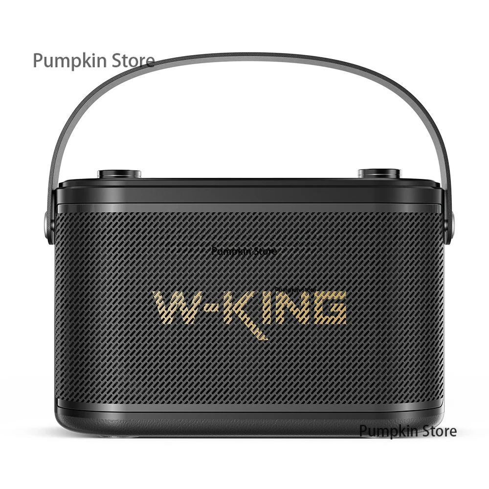 Original supply W-KING H10S bluetooth speaker heavy bass with wireless microphone, support USB and TWS, connect with guitar