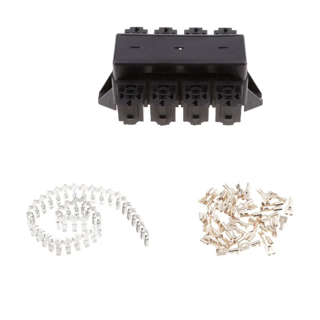 Plastic Car Fuse Relay Holder 20 Way Blade Fuse Box Powerful Automotive Fuse Tray for Vehicle Maintenance
