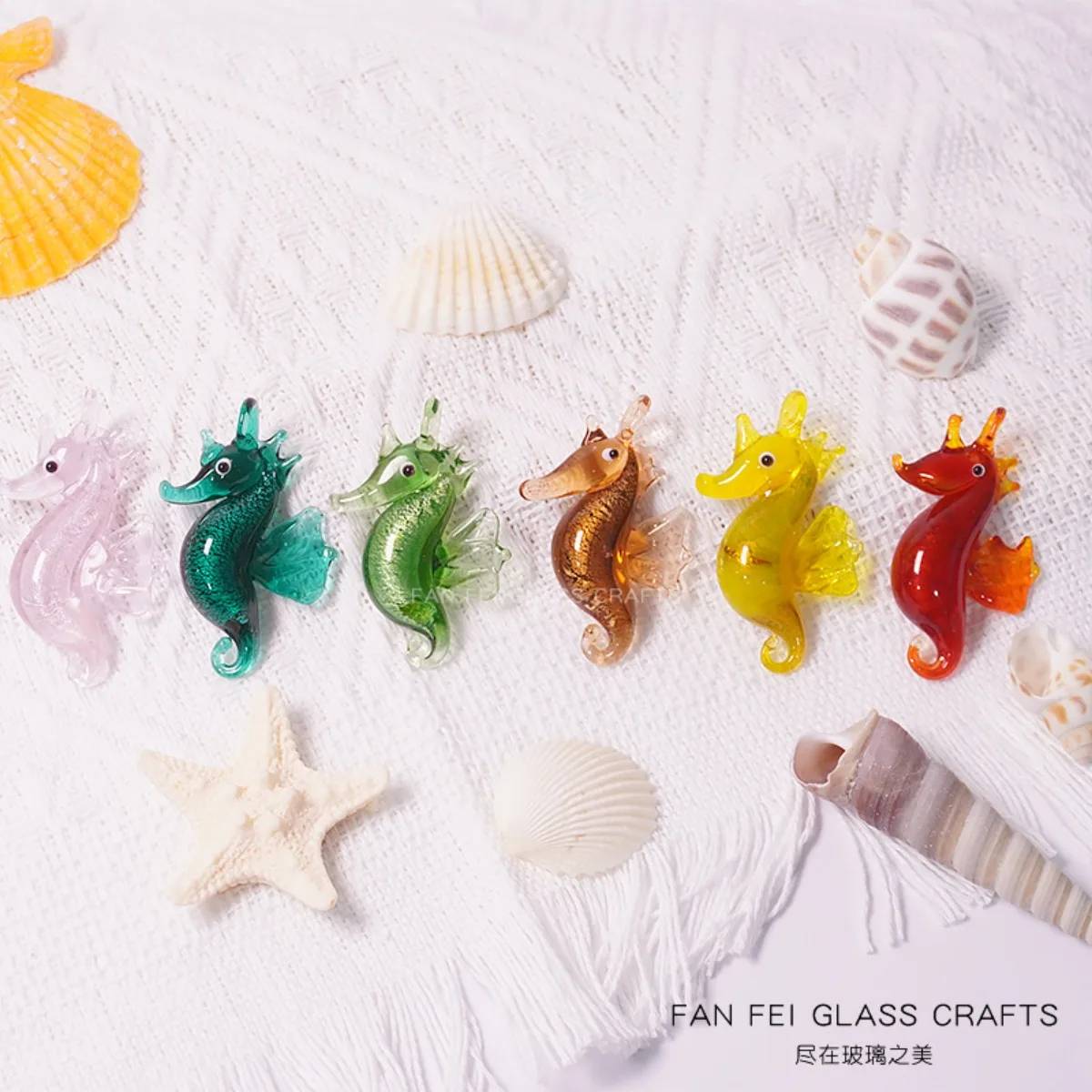 DW40 1pcs Personality Sea Animal Seahorse  for Jewelry Making Supplies Glass Materials To Make Bracelets Pendant Charm Findings