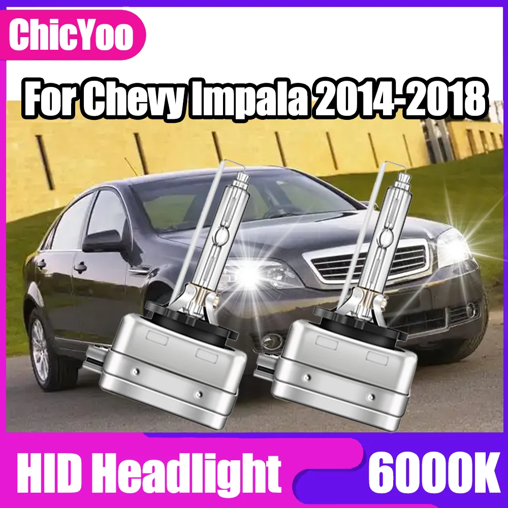 

2PCS 35W D3S Car Headlight Xenon Lights Front lights 20000LM HID Xenon Lamps Plug And Play 6000K 12V For Chevy Impala 2014-2018