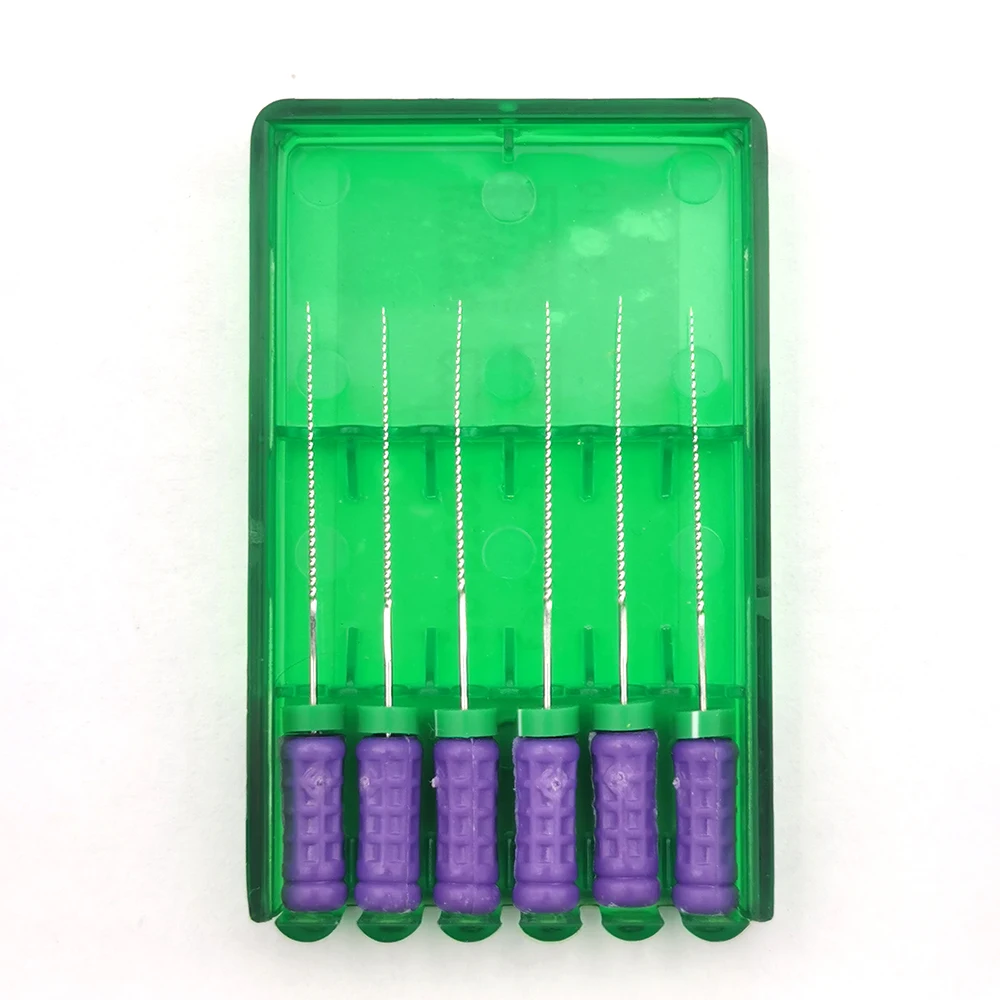 2box Dental K Files Hand Use 6# 8# 10# 15# 20# Mallefer Access K-File 25mm Files Root Canal Endodontic Instruments