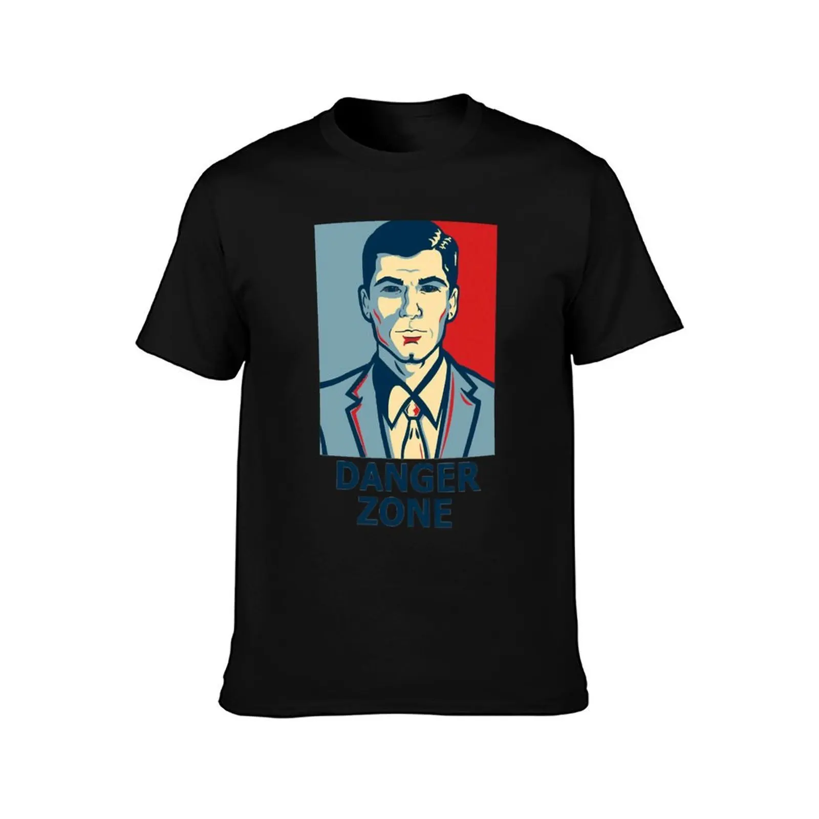 Archer - Sterling Archer - Danger zone T-Shirt, Summer Casual Cotton Tee, Oversized Streetwear Tops, Vintage Graphic Print