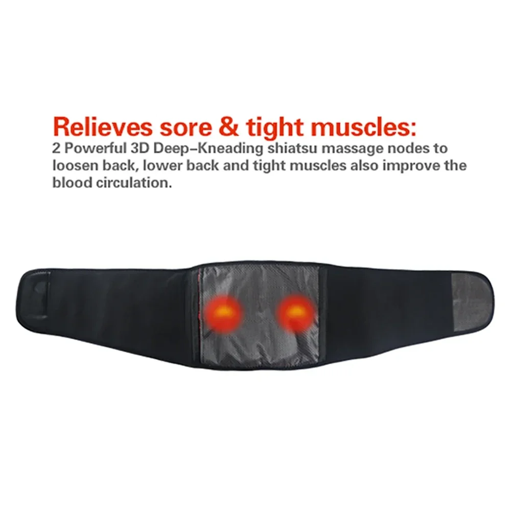 lumbar massage back relief support heat waist belt therapy electric heating belt for back pain fast shipping