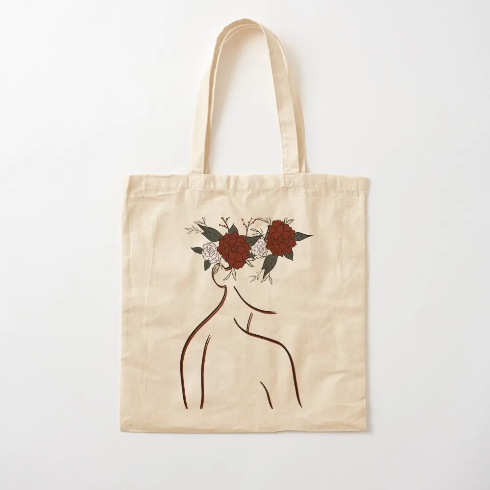 

Hawaiian Haku Lei Line Art Tote Bag Women's bags Handbags women Canvas Tote Bag