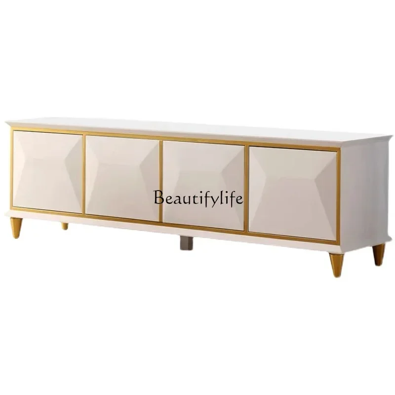 

45Ljy Simple modern three-dimensional creative TV cabinet background wall living room floor cabinet