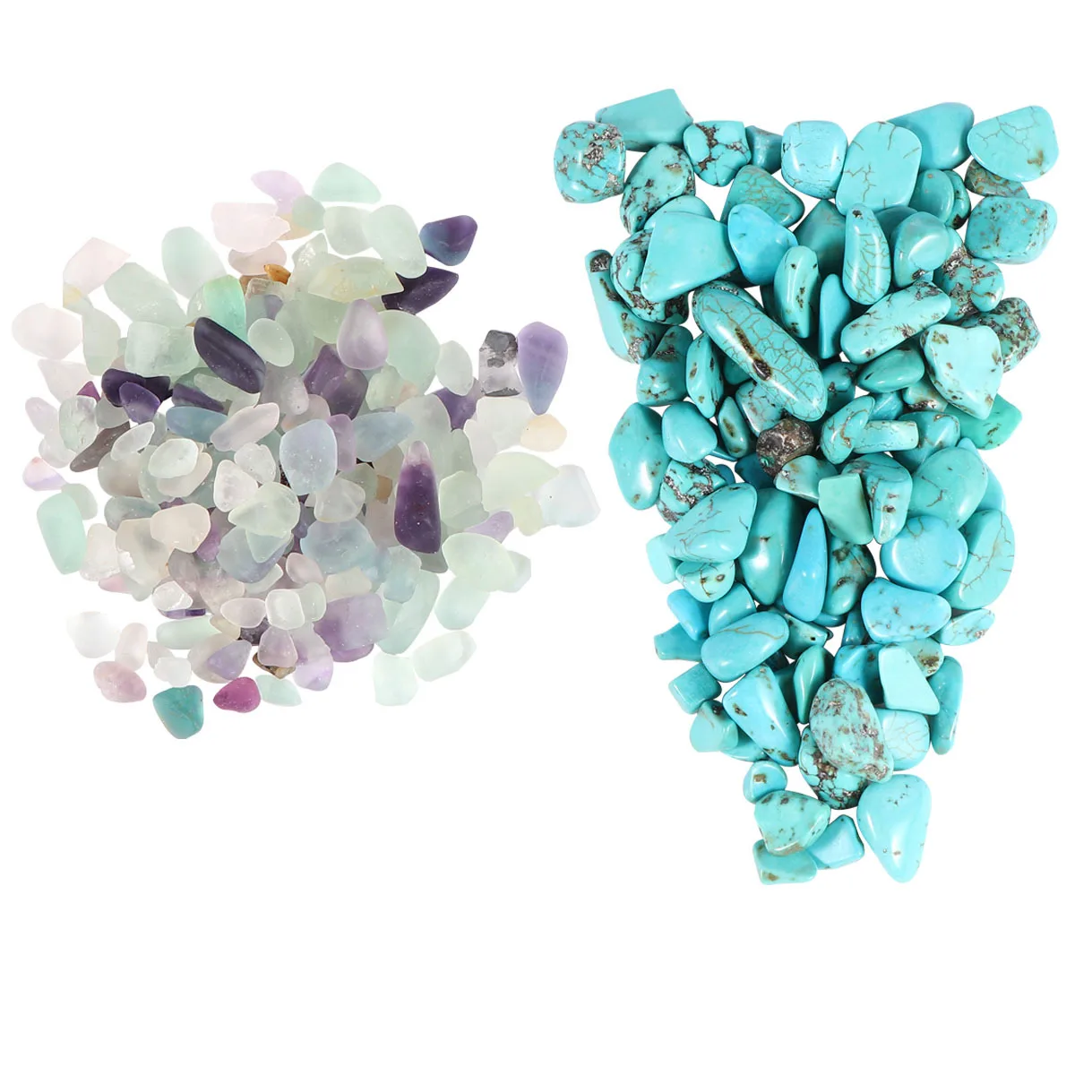 

Natural Crystal Stones 2 Pack Kallaite Fluorite Decorative Pebbles For Aquarium Fish Tank Vase Flowerpot Home Decor