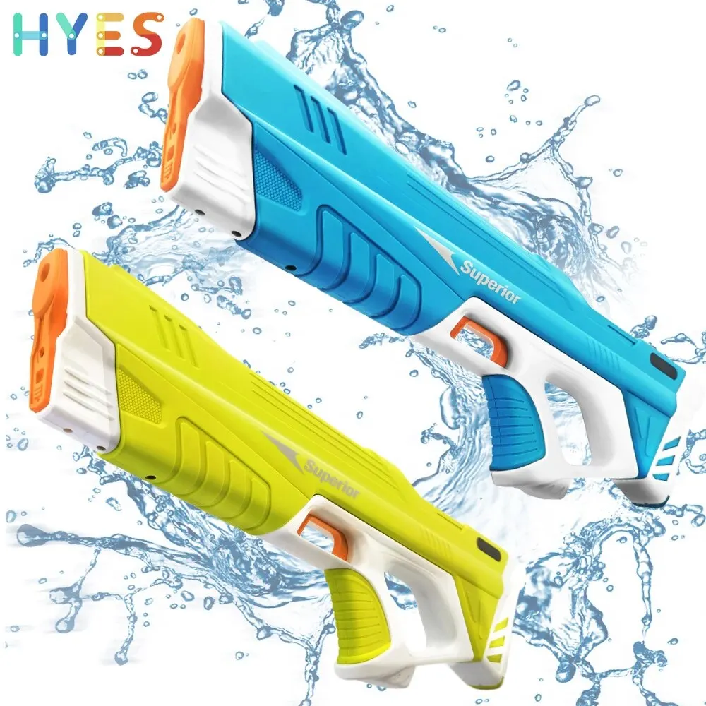 New Electric Water Gun Kids Adults Summer Outdoor Beach Pool Full Automatic Water Absorption Power Shooting Squirt Gun Toy Gifts