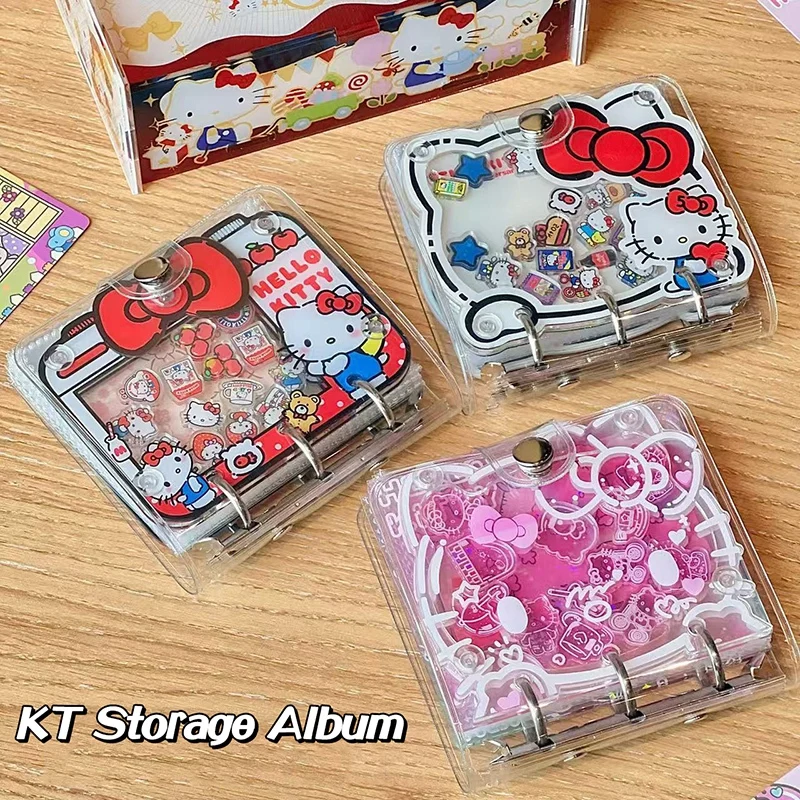Transparent Stickers Storage Album Cute Stickers Storage Album with Inner Pages Student Fans Change Stickers Gifts Binder