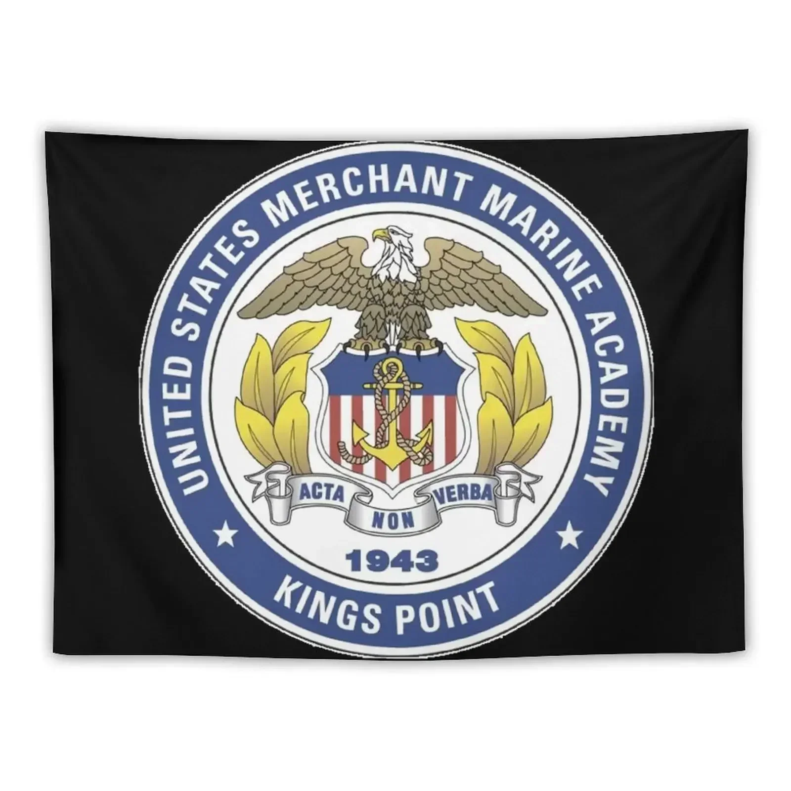 Merchant Marine Academy Logo Tapestry Carpet Wall Decoration For Bedroom Tapestry