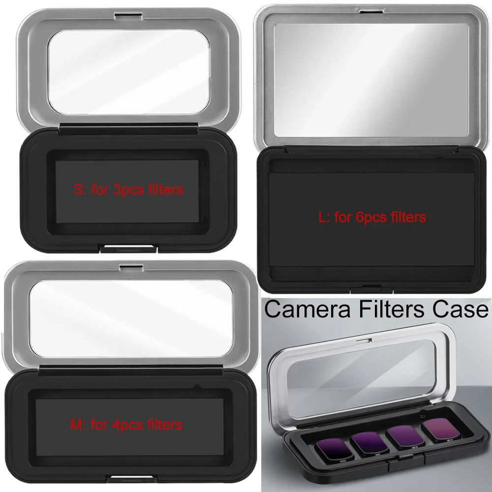 3/4/6 قطعة حافظة مرشحات لـ DJI OSMO Pocket 3 صندوق تخزين مرشح الكاميرا ماكرو عدسة واسعة الزاوية حقيبة حمل