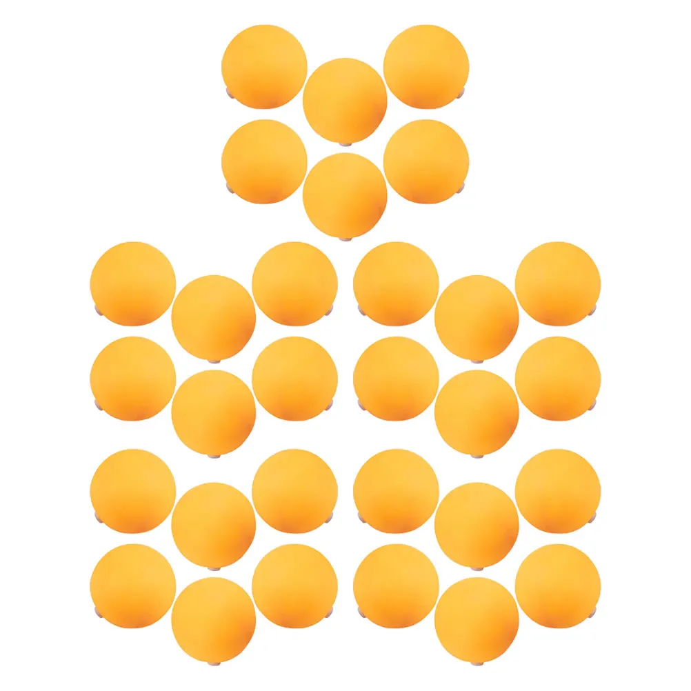 

30Pcs Training Pong Balls Punched Holes Silicone Plug Durable Table Tennis Balls for Effective Practice and Game