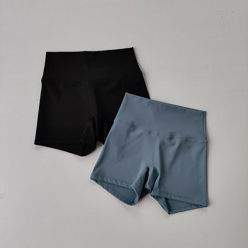 Yoga-Sportshorts, eng anliegende, elastische Dreiteilhose, hautfreundliches Gefühl, hohe Taille, hüftformend, schnelltrocknende Yoga-Hotpants – Detail 2
