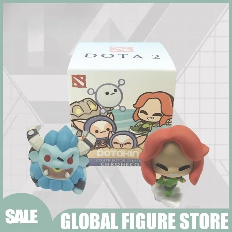 

DOTA2 Gaming Action Figure Kawaii Blind Box Sand King Windranger Meepo Phoenix The Stone Giant Ancient Apparition Dolls Gift Toy