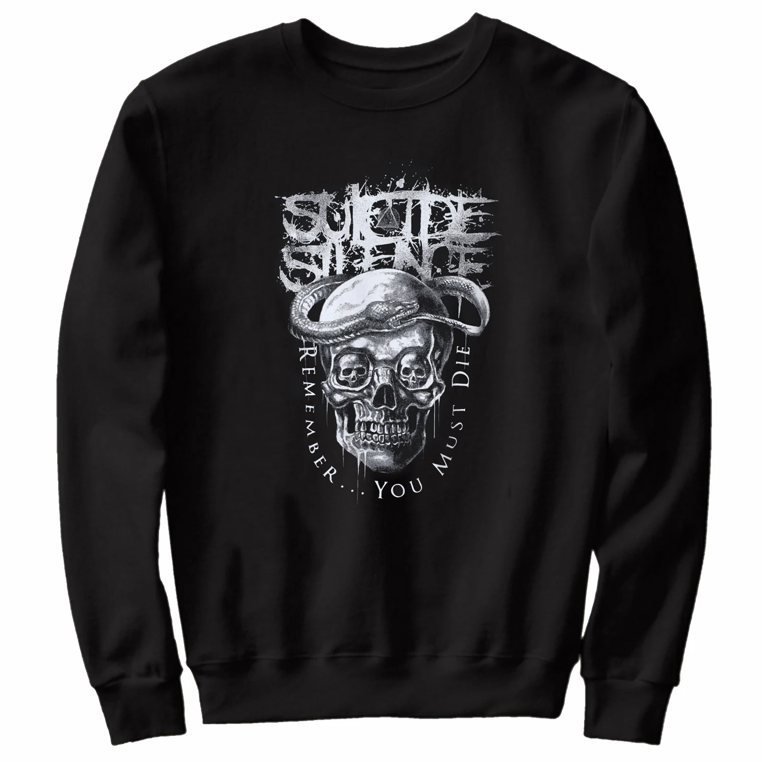 Remember You Must Die American Deathcore Rock Skull Snake Pullover Hoodie 100% Cotton Casual Mens Sweatshirt Fashion Streetwear