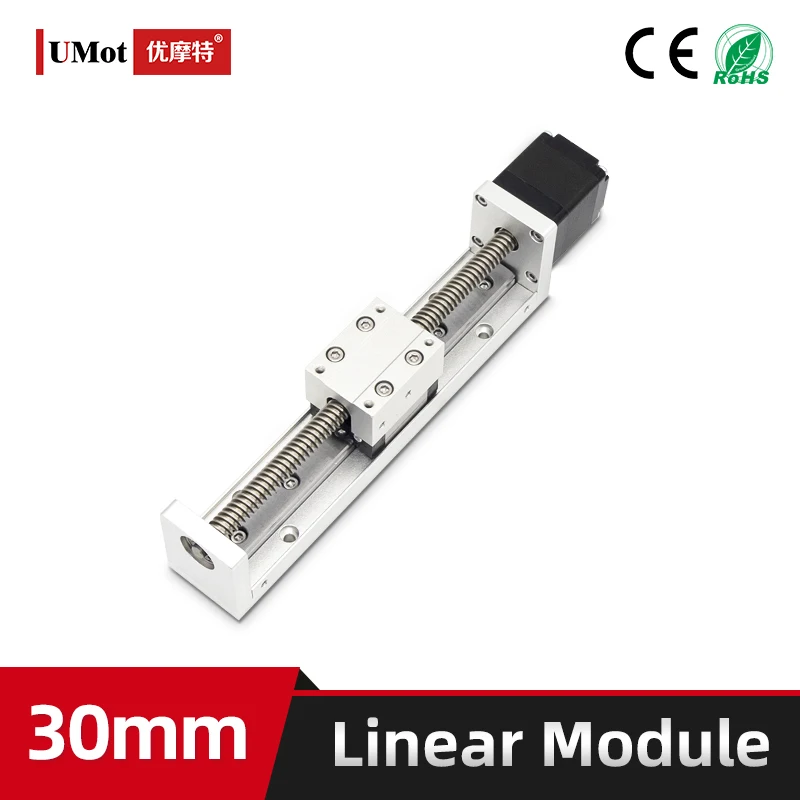 Imagem -05 - Atuador Linear Stage Module Holding Torque 30 mm Largura 50 mm 100 mm Curso mm mm mm 12 mm Nema 17 400 mm