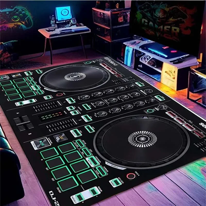 DJ Music Screen Carpet Keyboard Area Rug for Living Room Bedroom Sofa Doormat Kid Play Non-slip Floor Mat Gift Decoration