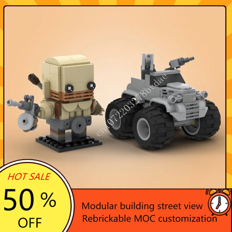 

246 шт. MOC классические мультяшные фигурки Immortan Rictus, подарки на большой ноге, модель строительного блока, архитектура, сделай сам, образование, сборка, подарки