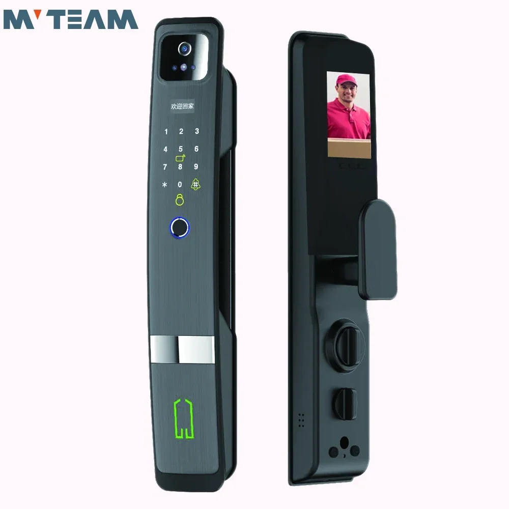 

Automatic Security Electric Digital door Lock electronic Smart Fingerprint Locks with Camera Wifi Tuya Face Recognition lock