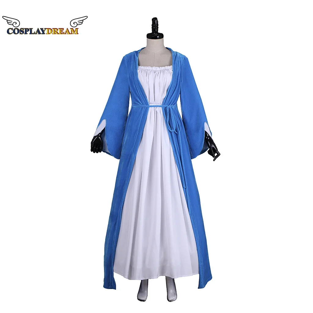 

The Musical Hamilton Elizabeth Schuyler Cosplay Blue Dress Jacket Colonial Victorian Rococo Ball Gown Medieval Outfits