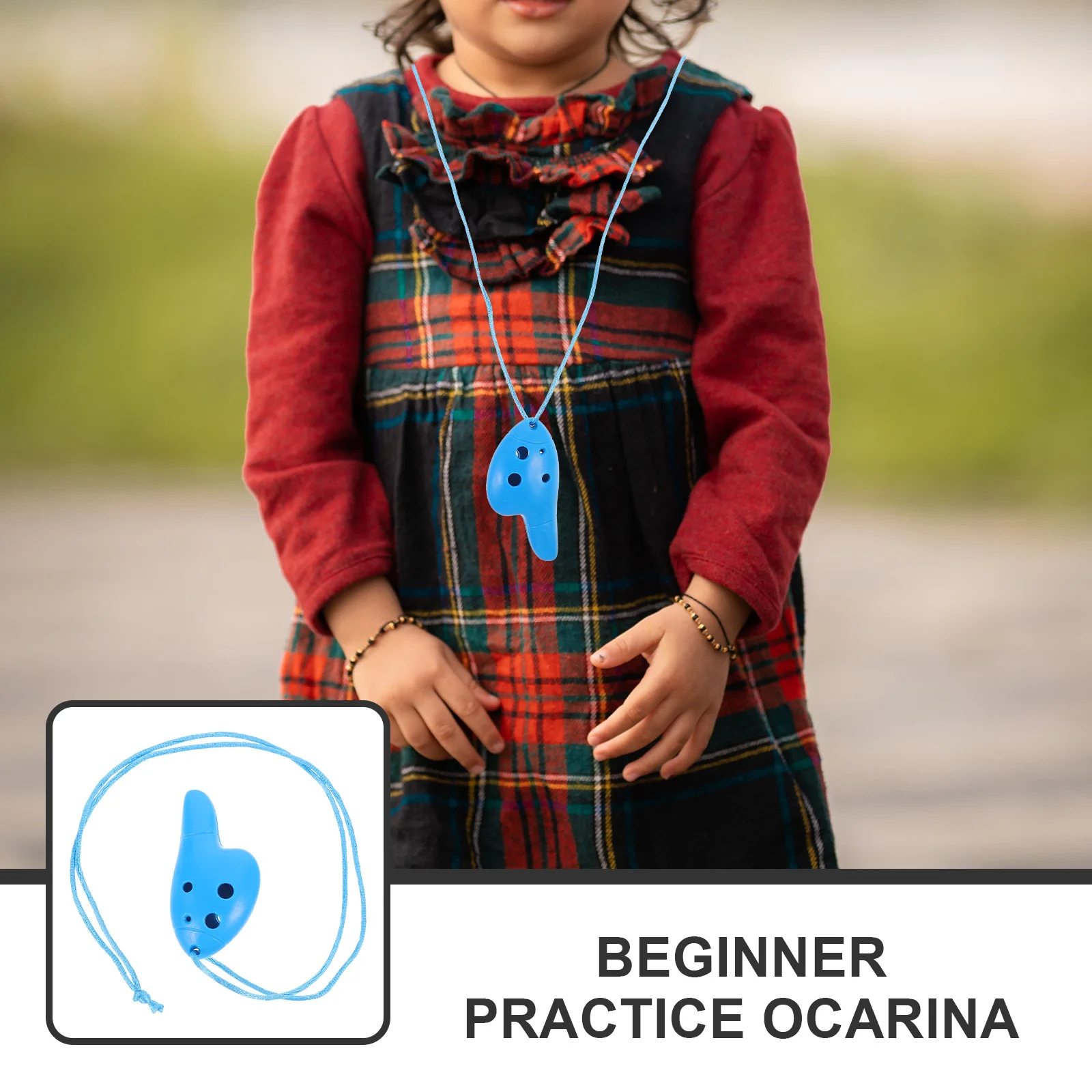 

4pcs Kids Ocarina 6 Hole Thumb Ocarina Beginner Practice Musical Instrument Portable Plastic Wind Instrument For Children