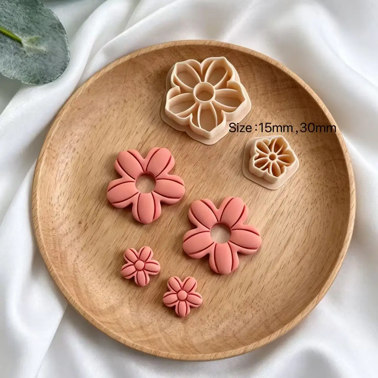 Frühlingsblumen-Formen aus Polymer-Ton, Mehrfache Frühlingsblumen-Ausstecher, Schneidformen für DIY-Ohrringherstellung, 3D-gedruckte Tonwerkzeuge – Detail 12