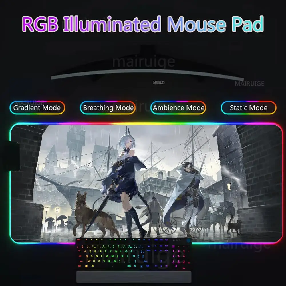 Game Alchemy Stars Mouse Pad Gamer Rgb Desk Mat Back Light Led Mousepad Setup Gaming Accessories Deskmat Big Mousepad Backlight