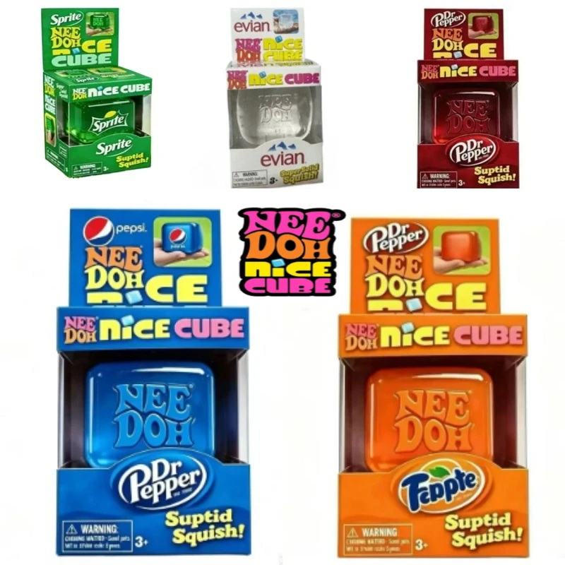 Schylling Needoh exquisite cube, suitable for grasping; Toys that help to relieve anxiety and improve concentration, squishy toy