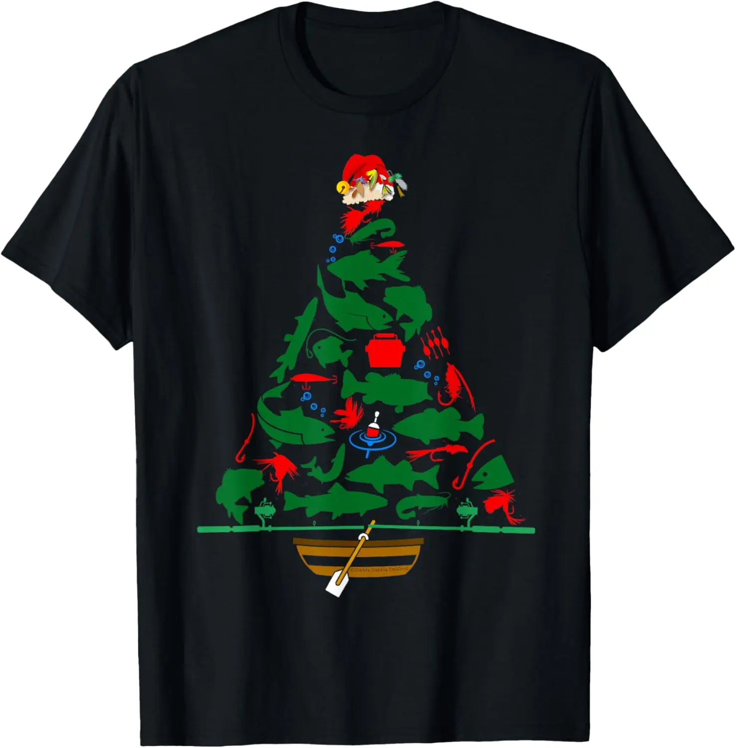 camiseta-divertida-de-arvore-de-natal-de-pesca-de-pescador-de-ferias