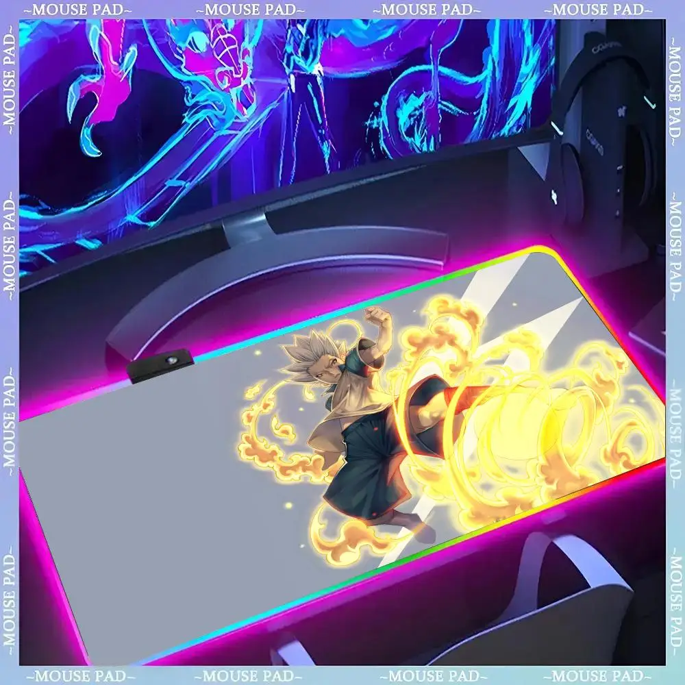 

Inazuma Eleven Hot Anime Mouse Pad Gamer Luminescence Led Mouse Pad Gaming Table Rgb Deskmat Keyboard Pc Mousepad