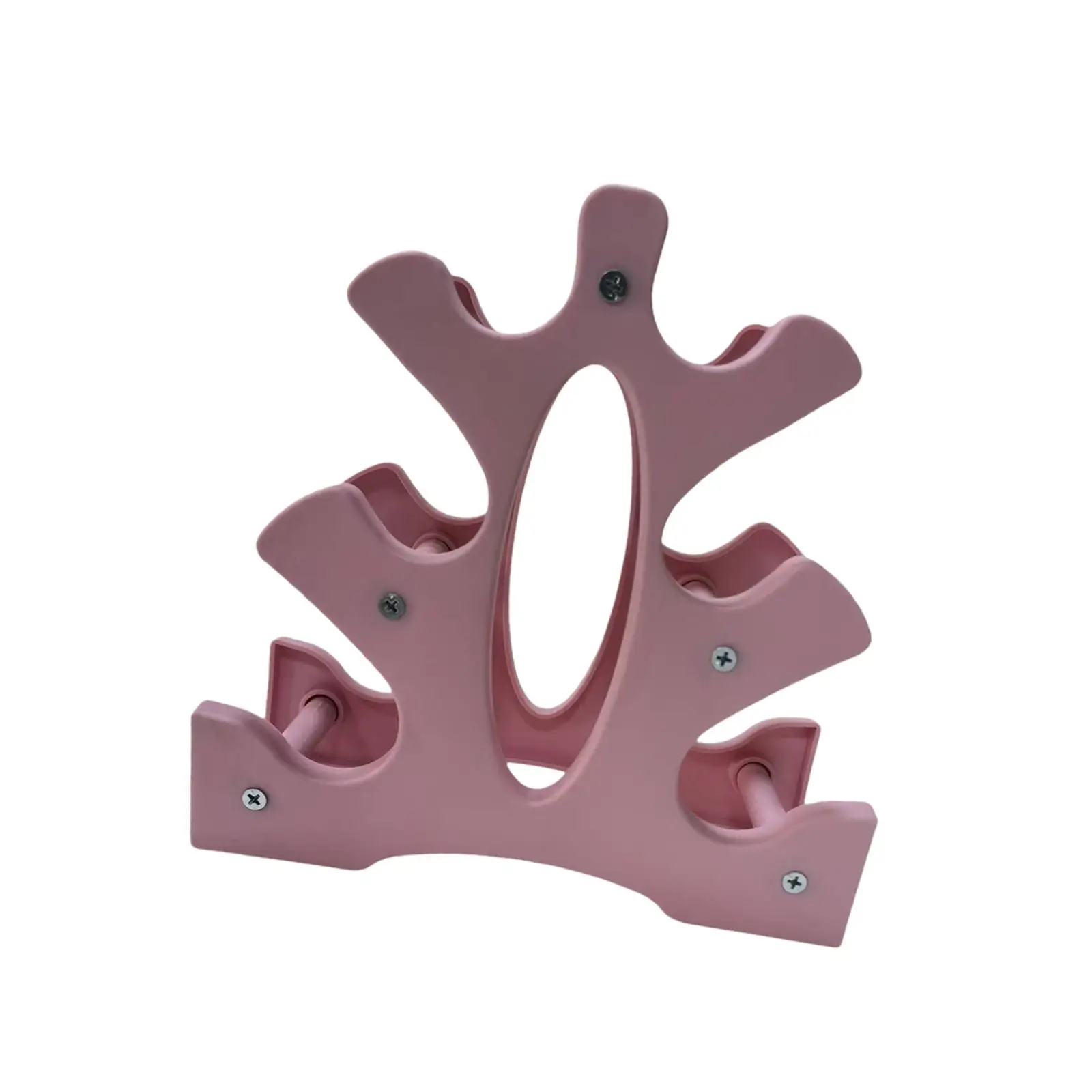 Compact Dumbbell Holder Small Size PP Material Three Tier Fitness Equipment Rack for Home Use