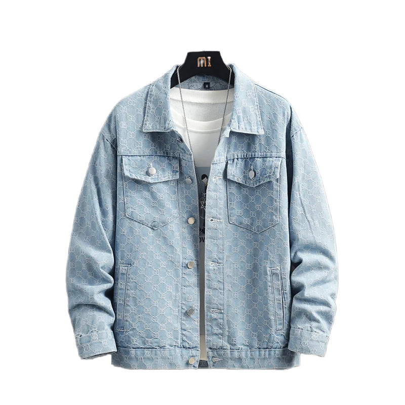 

Мужская модная Повседневная Деловая Свободная джинсовая куртка с проекционным принтом все в одном для спорта кемпинга на открытом воздухе альпинизма путешествий джинсовая куртка