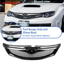 Front Racing Grill Hood Mesh For Subaru Impreza WRX STi 2008 2009 2010 2011