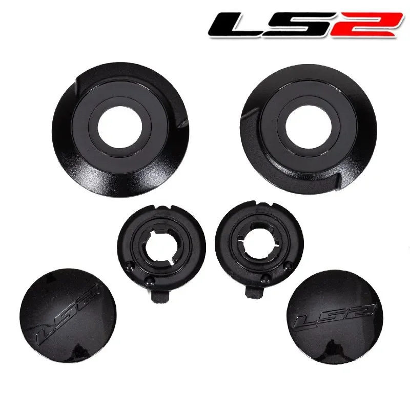 

LS2 OF562 Helmet Accessories – Lens Lock Ring & Base Cover for Motorcycle Half Helmet, Compatible with OF562/OF608 Models