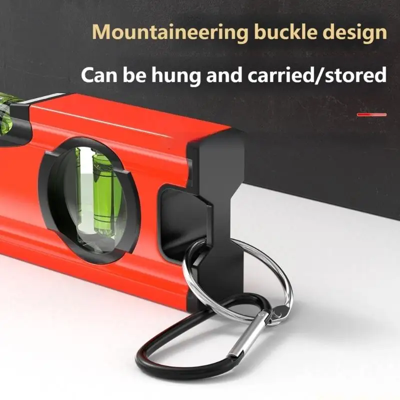 A2BE Ergonomic Aluminum Alloy Spirit Level Features Base Bubble Level