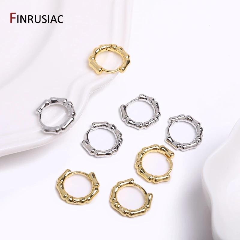 Gold Überzogene Messing Einfache Hoop Ohrringe Hohe Qualität Frauen Ohrringe, Eingelegten Zirkon Trendy Hoop Ohrringe Mode Schmuck Geschenke – Detail 15