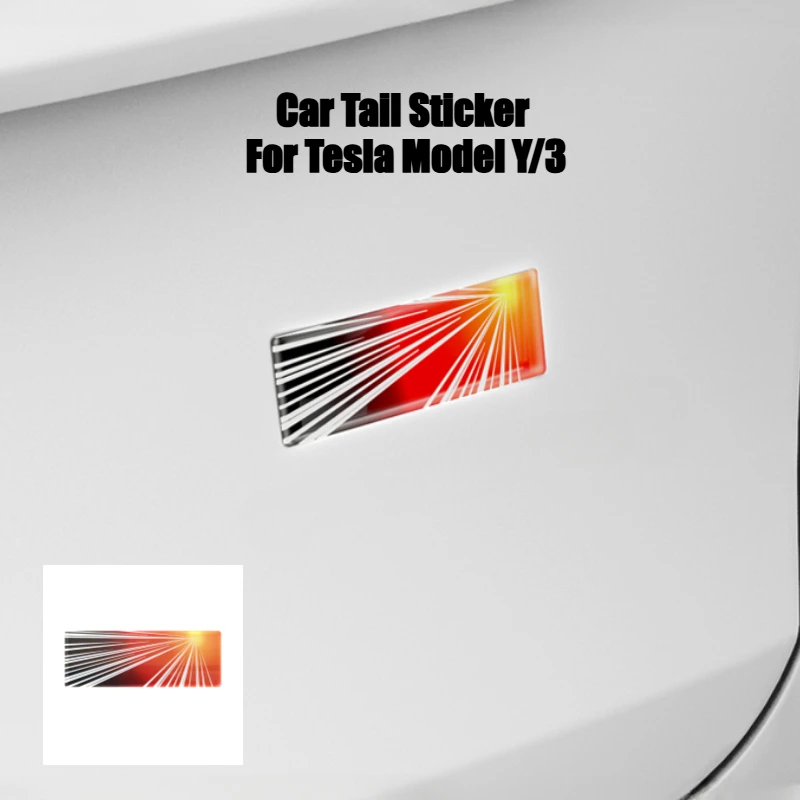 

Наклейка на хвост для Tesla Model Y Launch/Juniper/Model 3, аксессуары в стиле автомобиля Highland 2025, первое памятное издание, торцевая этикетка