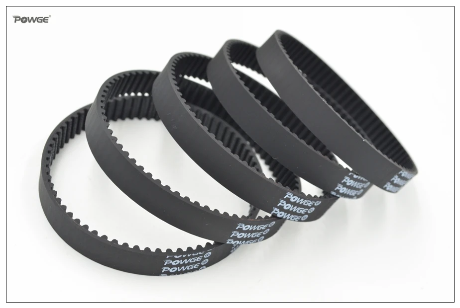 POWGE 207 3M 타이밍 벨트 이빨 = 69 폭 = 6/9/15mm 길이 = 207mm HTD3M 폐 루프 동기 벨트 HTD 3M 풀리 207-3M
