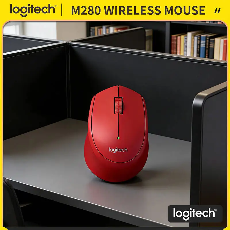 

Logitech M280 Ergonomic Wireless Mouse 18-Month Long Battery 2.4GHz 1000 DPI for Home Office Desktop Linux